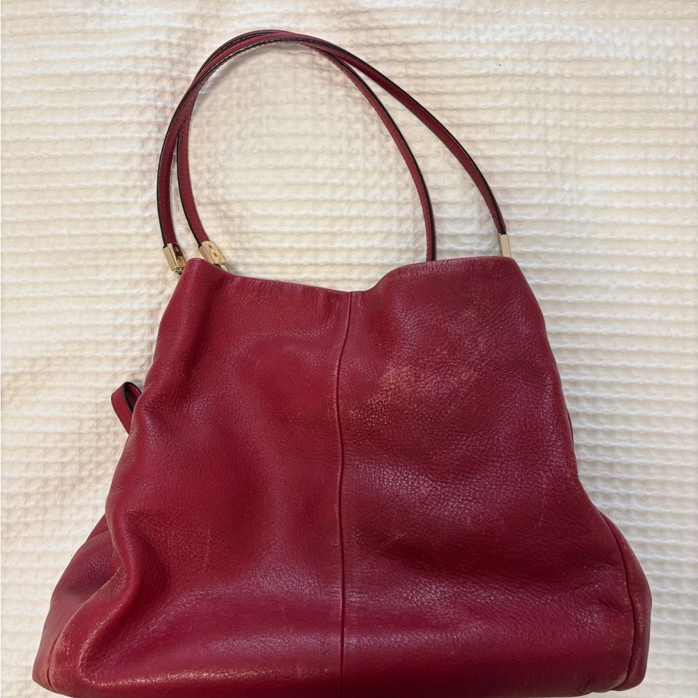 Vintage Coach Red Leather Women's Bag